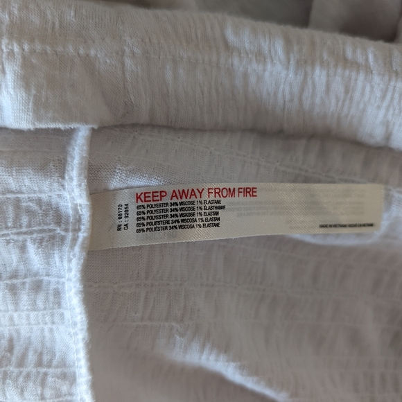 Free People Beach La La Maxi Dress V Neck Gauze Tiered Flutter Sleeve White L - Picture 11 of 16